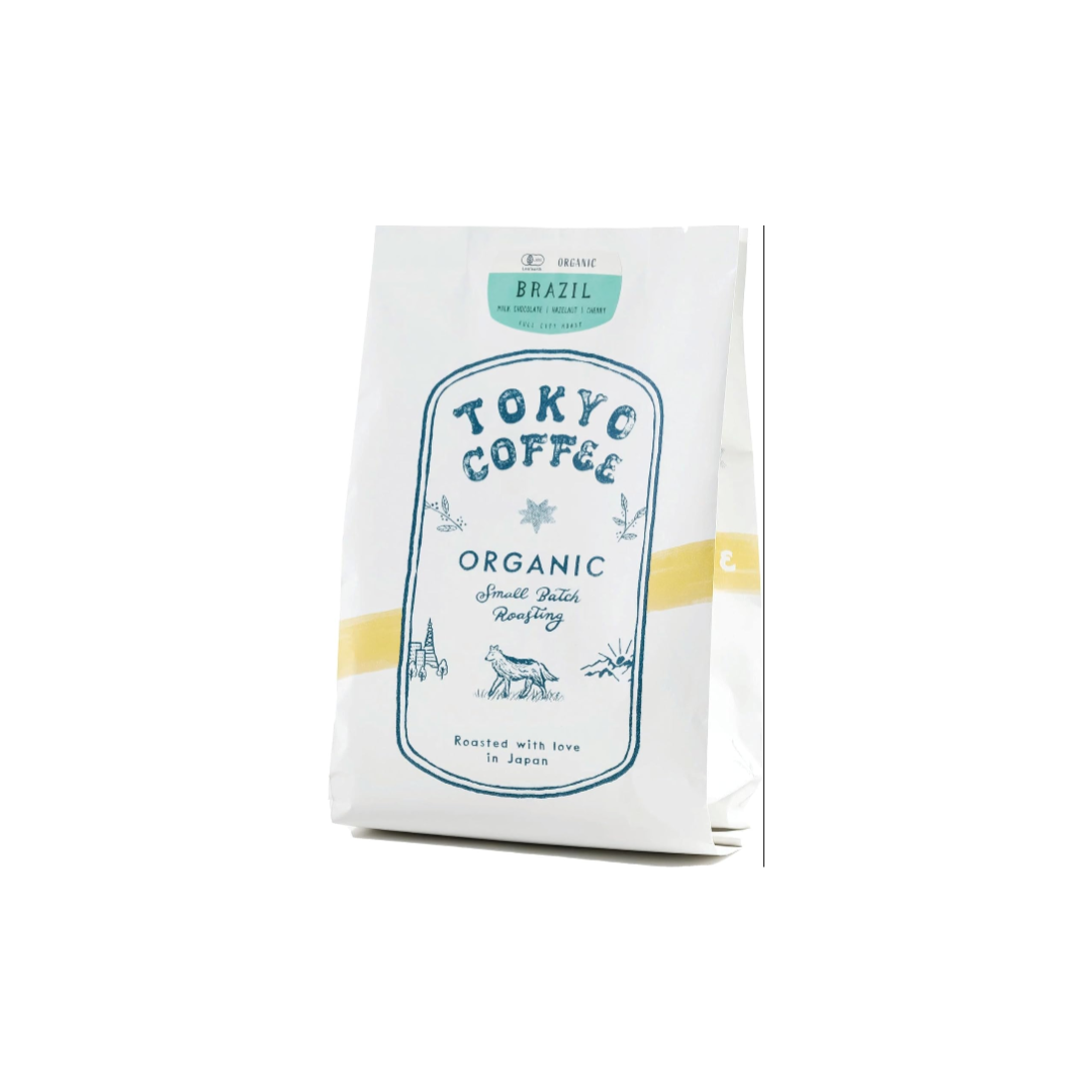 TOKYO COFFEE Brazilian Santos – Same-Day Home-Roasted Organic Coffee Beans (200g)