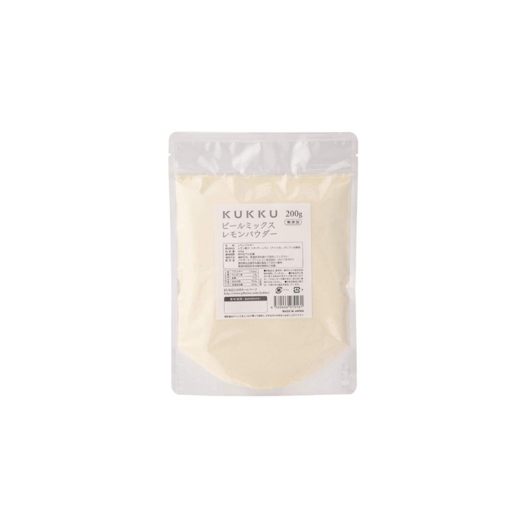 KUKKU Peel Mix Lemon Powder (200 g) – Additive-Free Citrus Fruit Powder