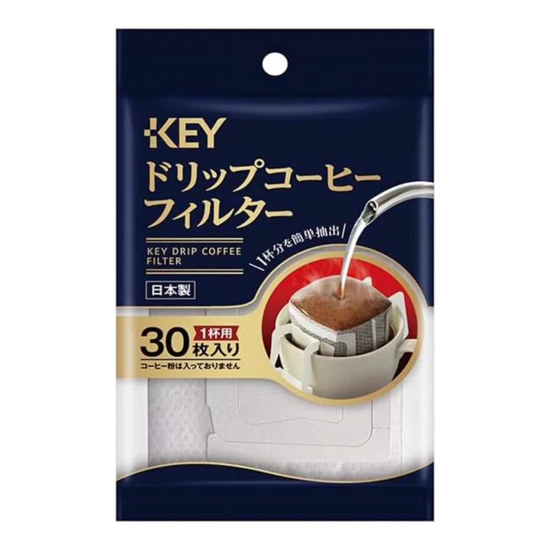 Key Coffee Key Drip Coffee Filter 30 Count | Pack Of 1 | Made In Japan