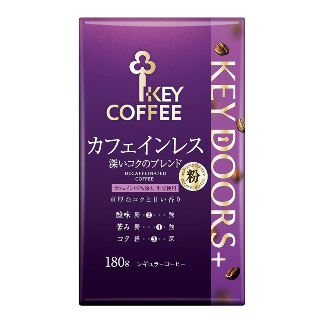 Key Coffee Caffeine-less Deep Rich Blend VP 6.3 oz (180 g) | Made In Japan