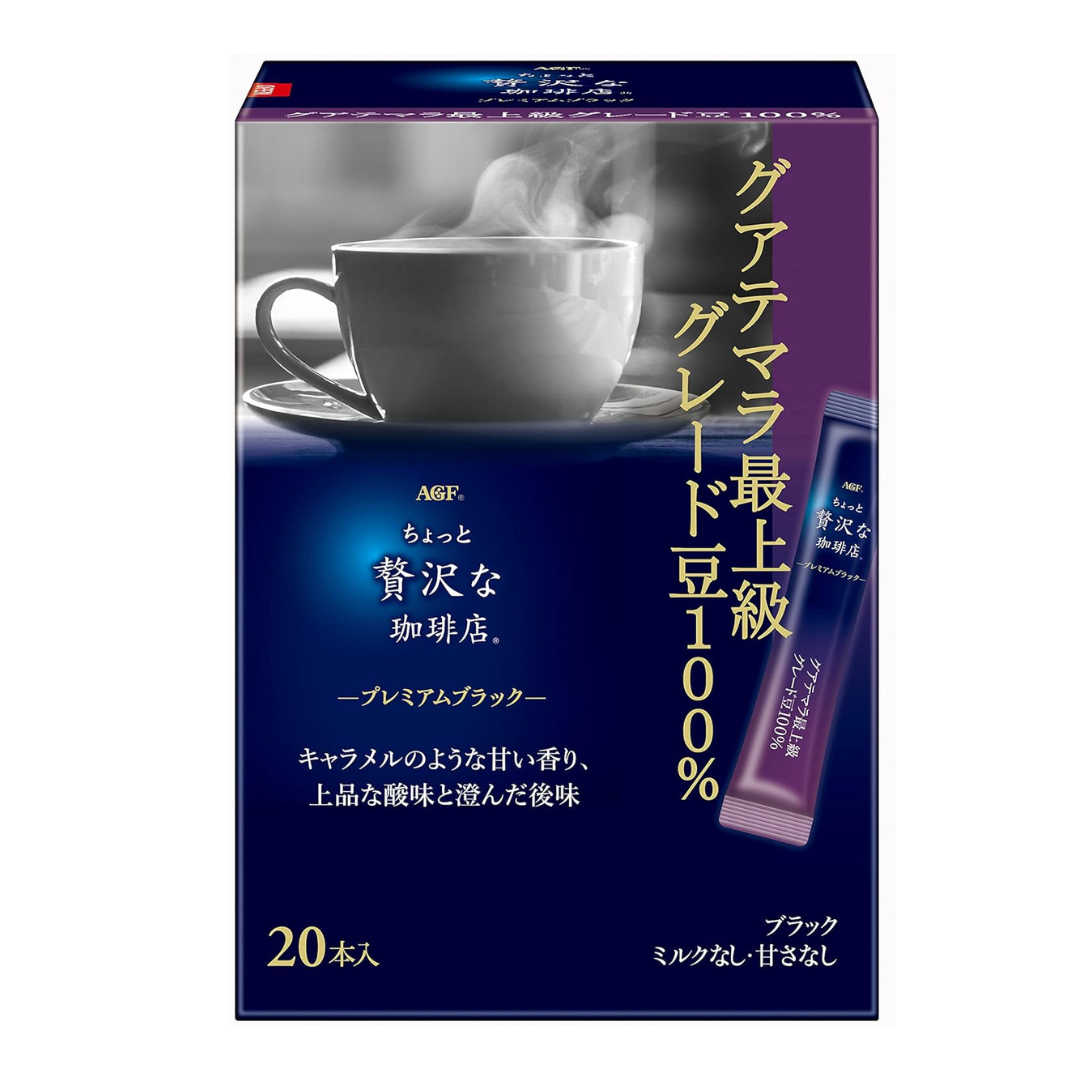 AGF A Little Luxury Coffee Shop Premium Stick Black 100% | Guatemala&