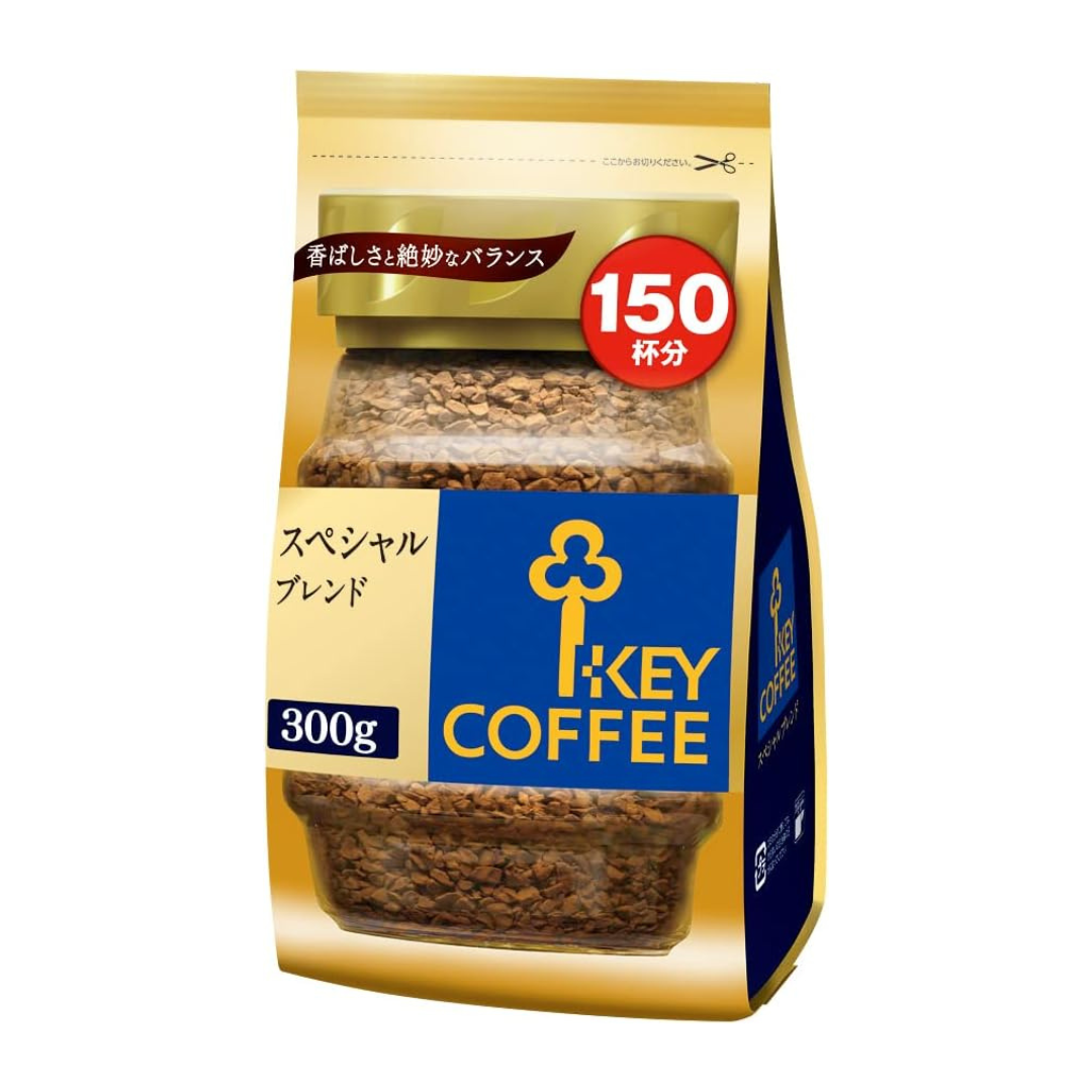Key Coffee (large capacity 150 cups) Instant Coffee Special Blend 300g Instant (bottle/refill) | Made In Japan