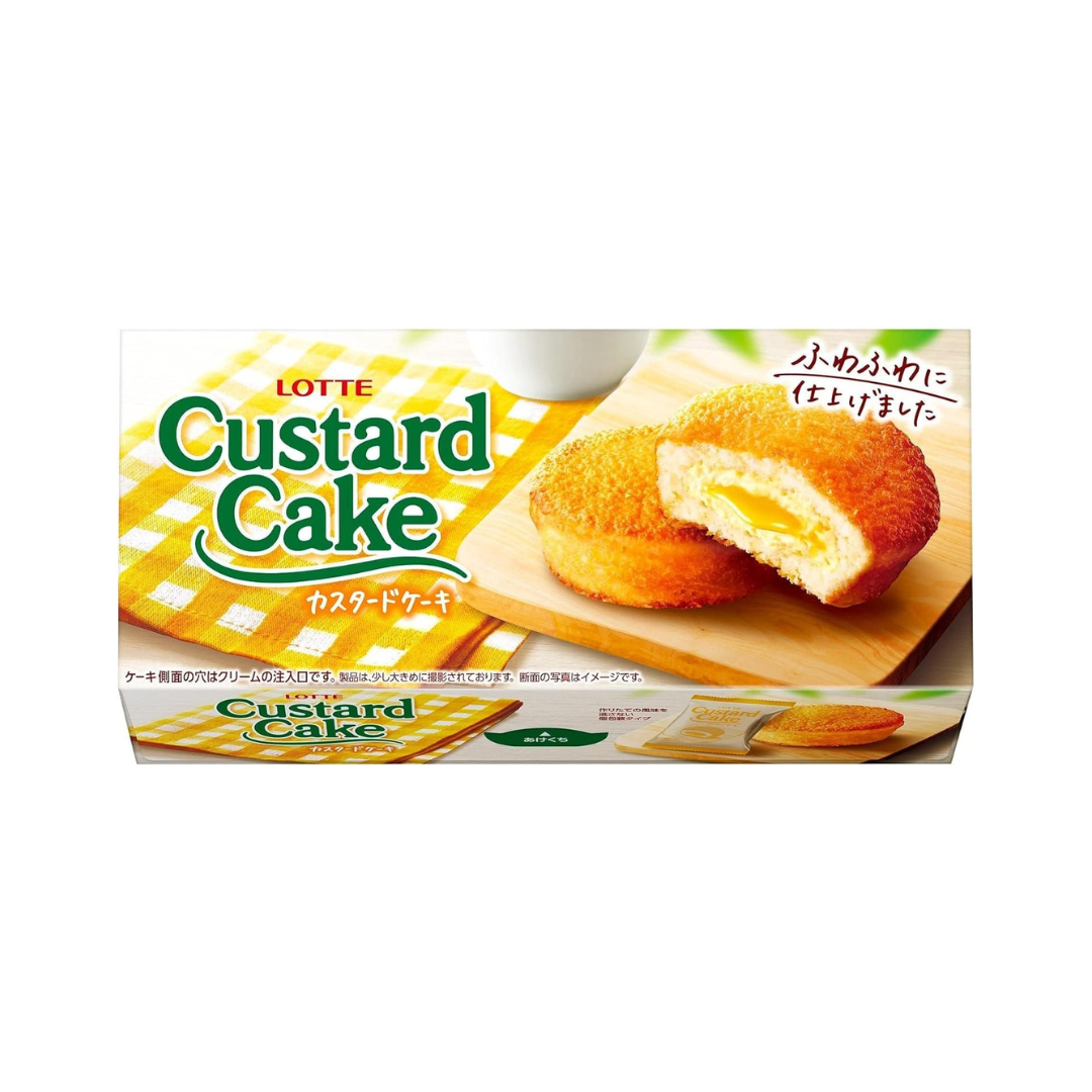 Lotte Custard Cake 1 Box | 6 Pieces Inside | Snack Cake