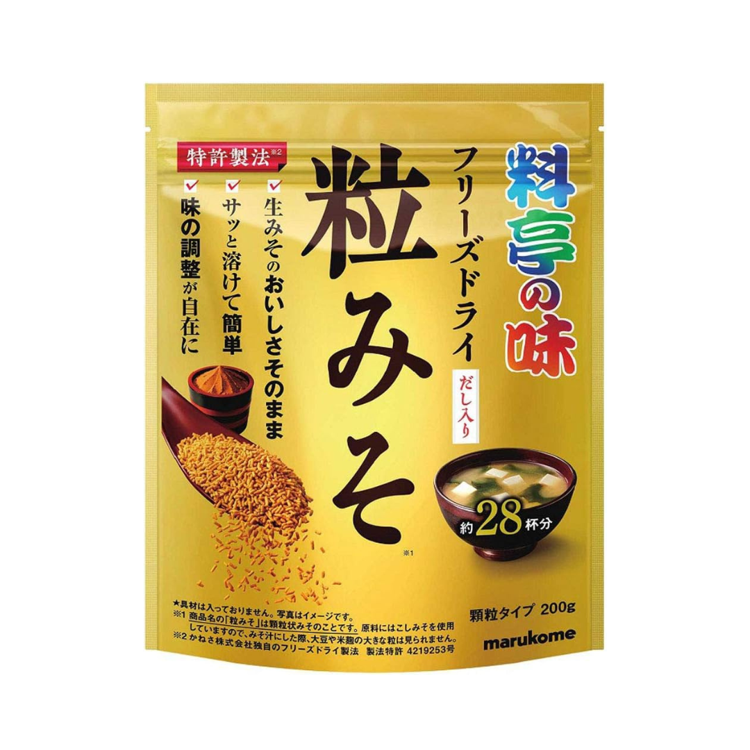 Marukome Ryotei-no-aji Freeze-dried Grain Miso 200g | Made in Japan