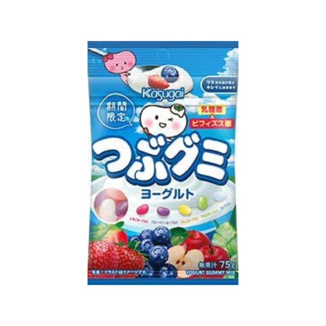 Kasugai Seika Tsuzu Gummy Yogurt (75 g) | Pack of 3 | Made in Japan