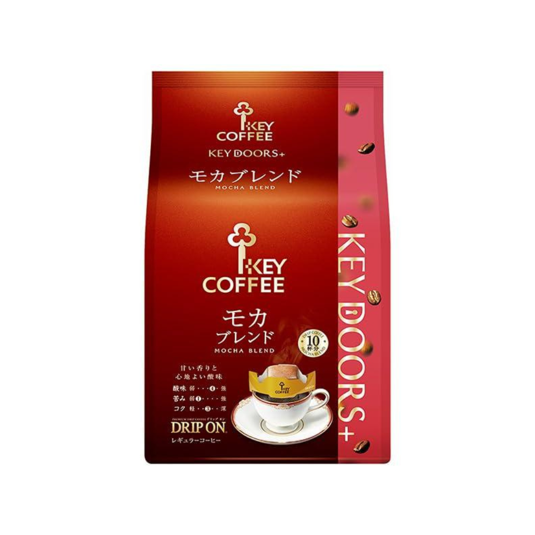 Key Coffee Drip On Mocha Blend, 0.3 oz (8 g) x 10 Pieces | Made In Japan