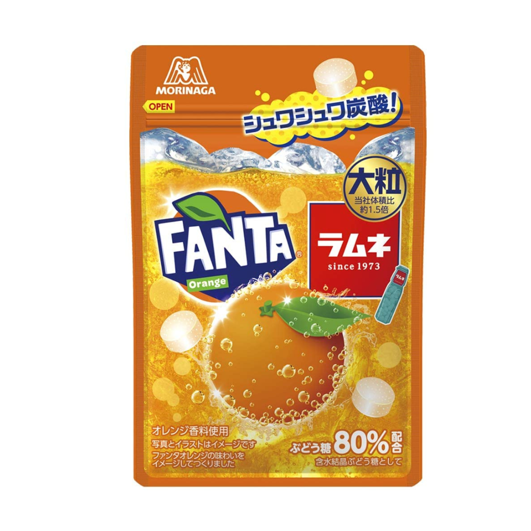 Morinaga & Co. Large Ramune Candy Fanta Orange 25g | Pack of 3