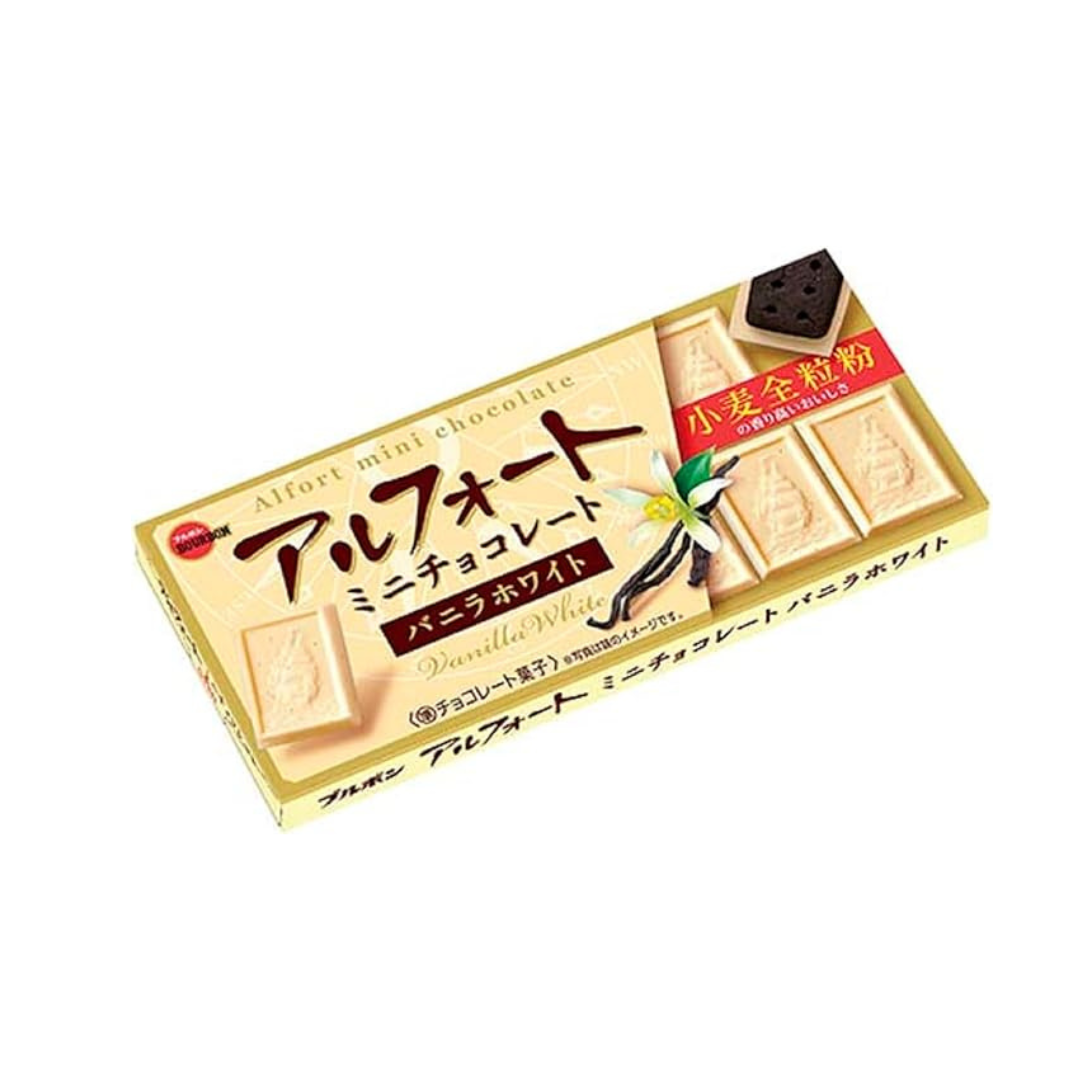 Bourbon Alfort Mini Chocolate Vanilla White 70g | Pack of 3 | Made in Japan