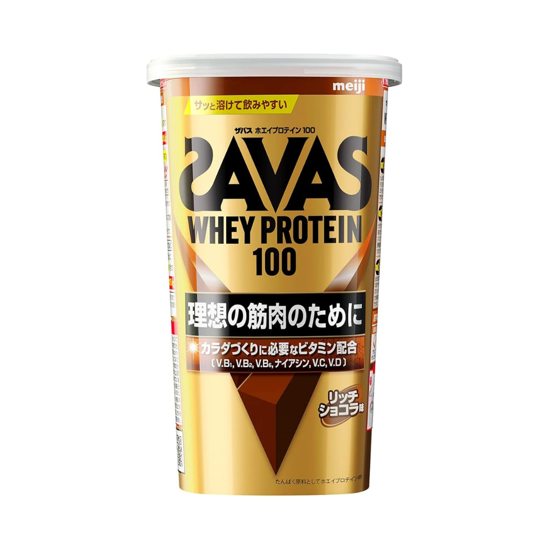 SAVAS Whey Protein 100 Rich Chocolate Flavor 280g Meiji