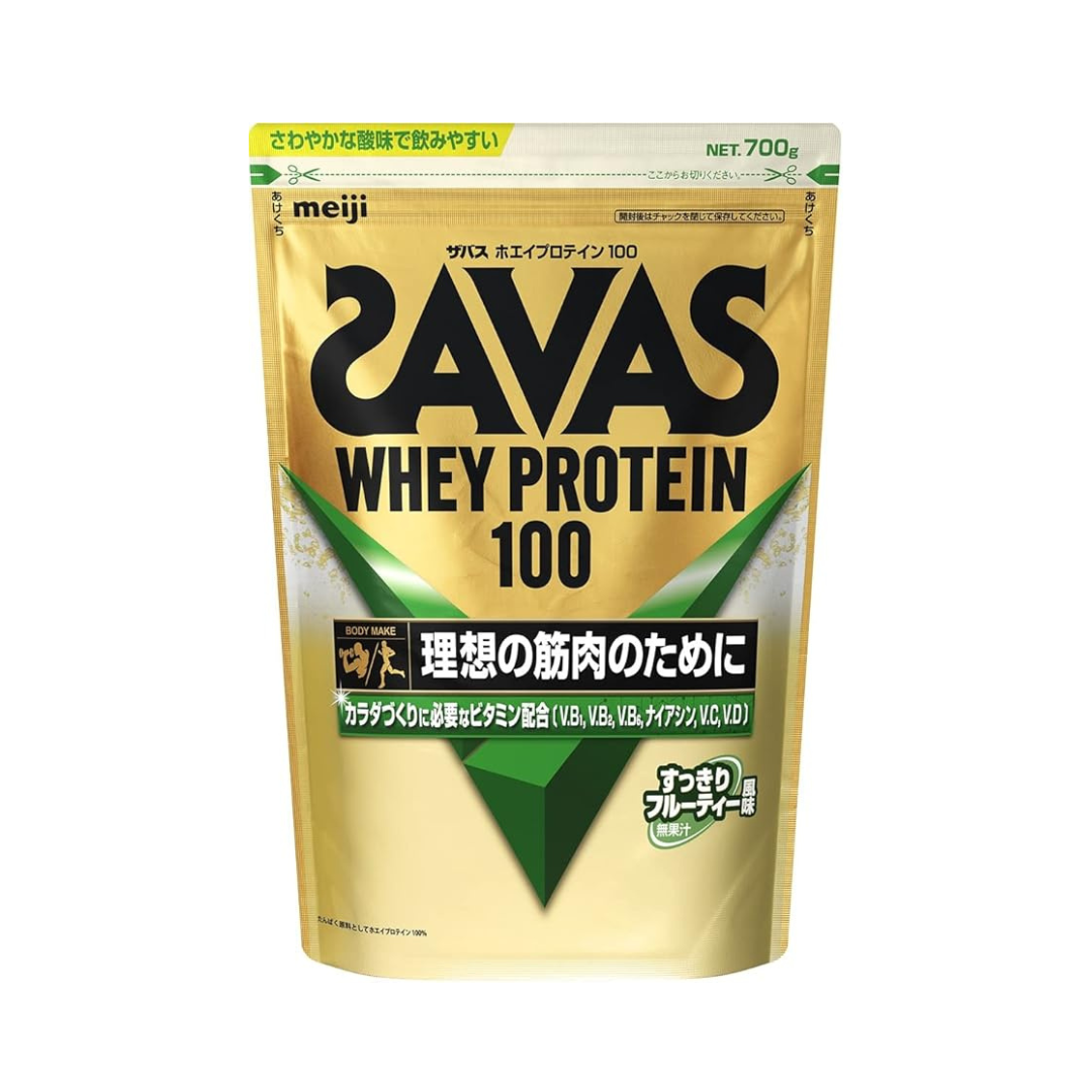 SAVAS Whey Protein 100, refreshing fruity flavor, 700g, Meiji
