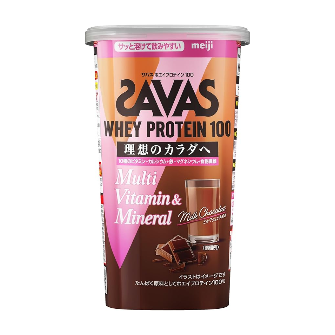 SAVAS Whey Protein 100 Milk Chocolate Flavor 280g Meiji