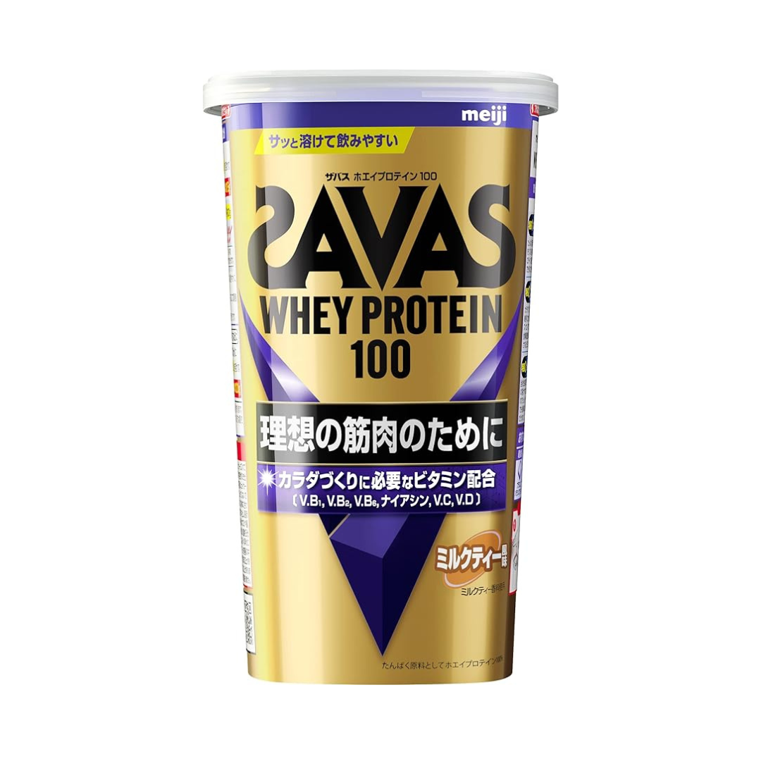 SAVAS Whey Protein 100 Milk Tea Flavor 280g Meiji
