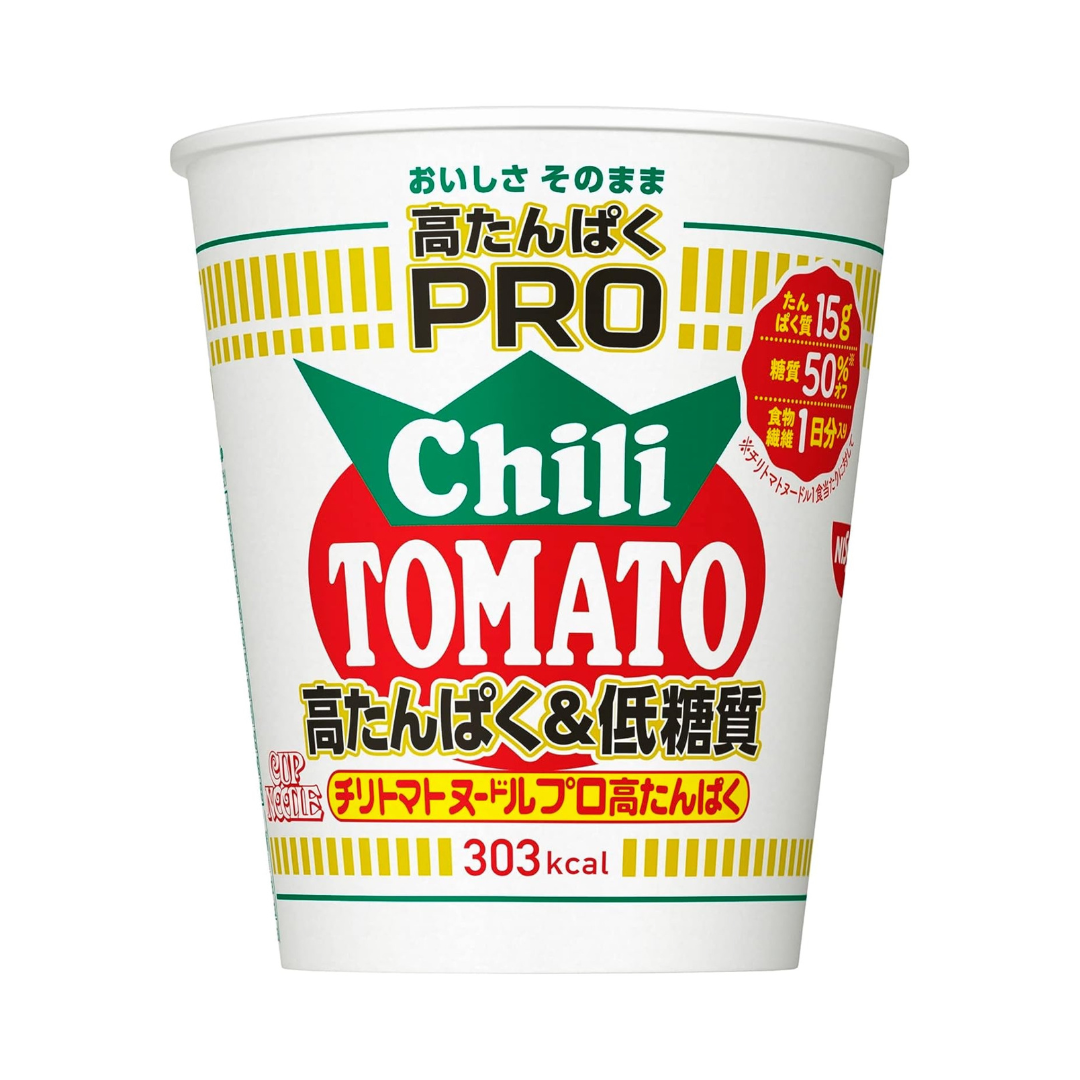 Nissin Foods Cup Noodles PRO High Protein & Low Carbohydrate Chili Tomato Noodles