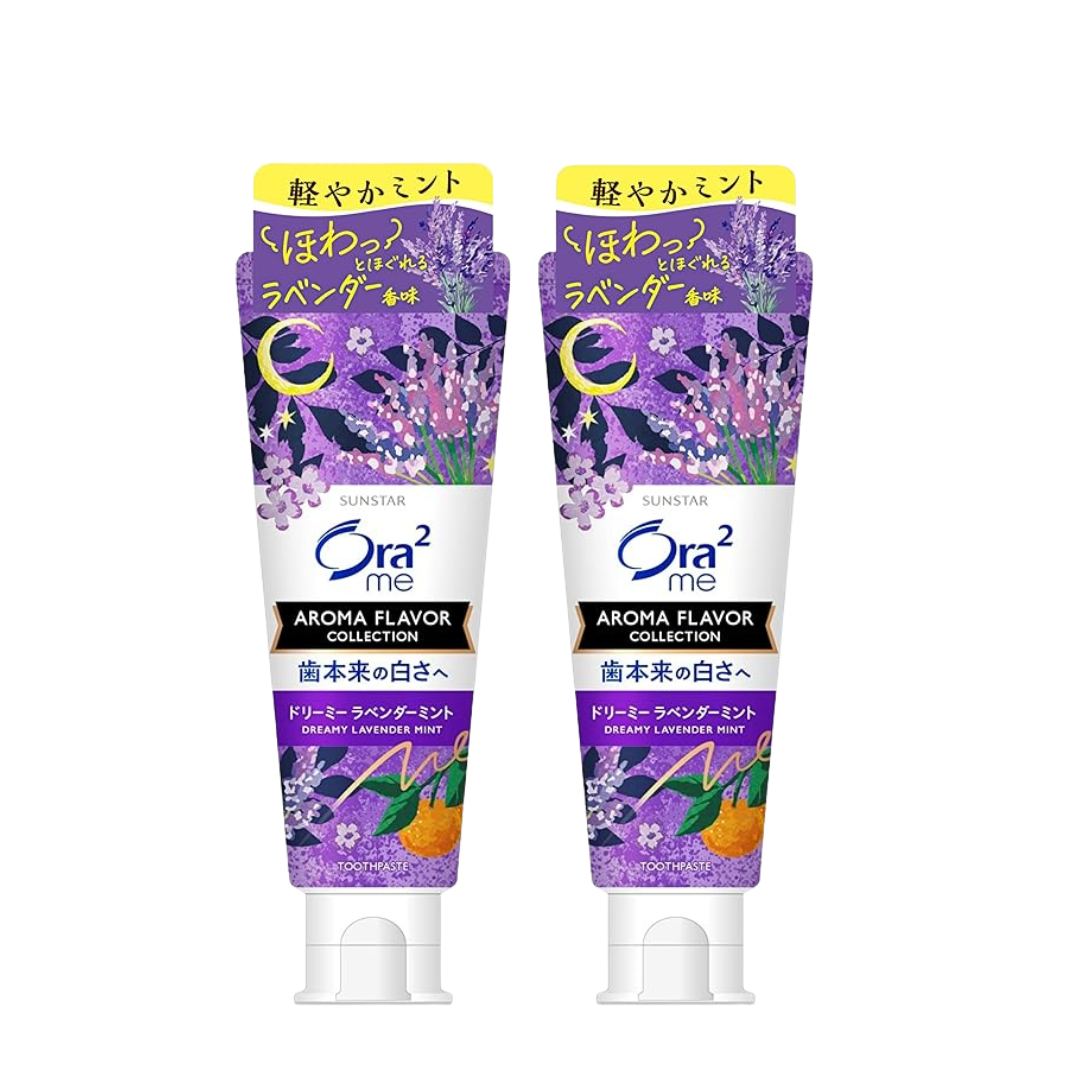 Ora2 Me (Quasi-drug) Aroma Flavor Stain Clear Toothpaste (Dreamy Lavender Mint) Whitening, Whitening, Toothpaste, Toothpaste, Colored Stains, Bad Breath Care, 4.6 oz (130 g) x 2 Packs