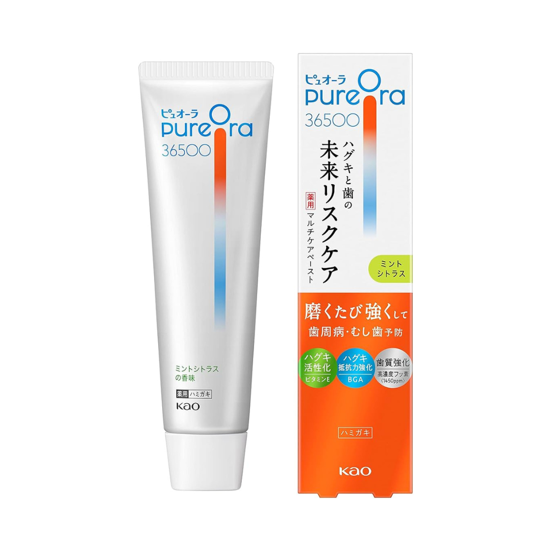 PUORA PureOra 36500 Medicated Multi-Care Paste Toothpaste, Mint Citrus, 3.0 oz (85 g) Toothpaste