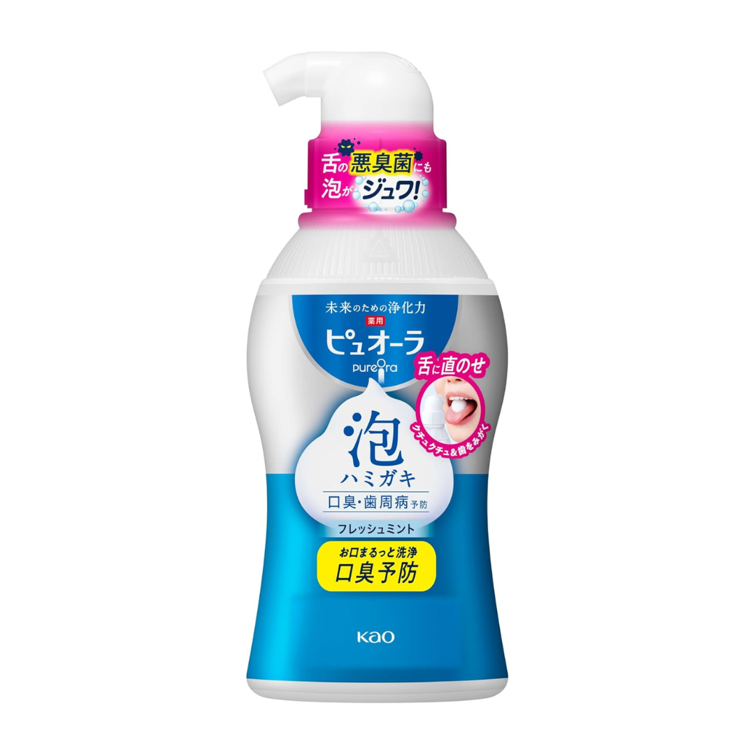 PUORA Bubble Toothpaste, 6.7 fl oz (190 ml), Prevents Bad Breath/Periodontal Disease, Quasi Drug, Fresh Mint Flavor, Single Item (No Abrasives)