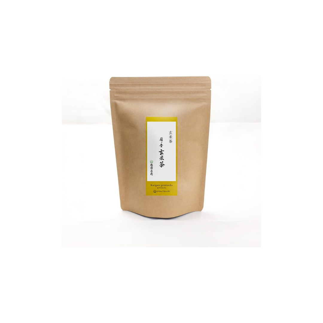 Gion Tsujiri Kyoto Uji Genmaicha – Brown Rice Tea Leaves 200 g Gift