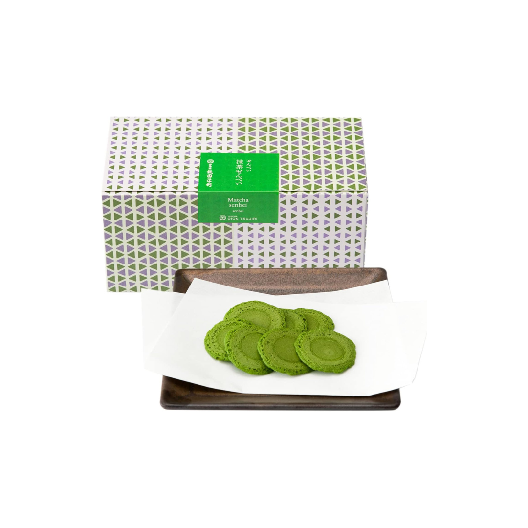 Gion Tsujiri Matcha Rice Crackers – 70 g Gift Box, Kyoto Matcha Sweets