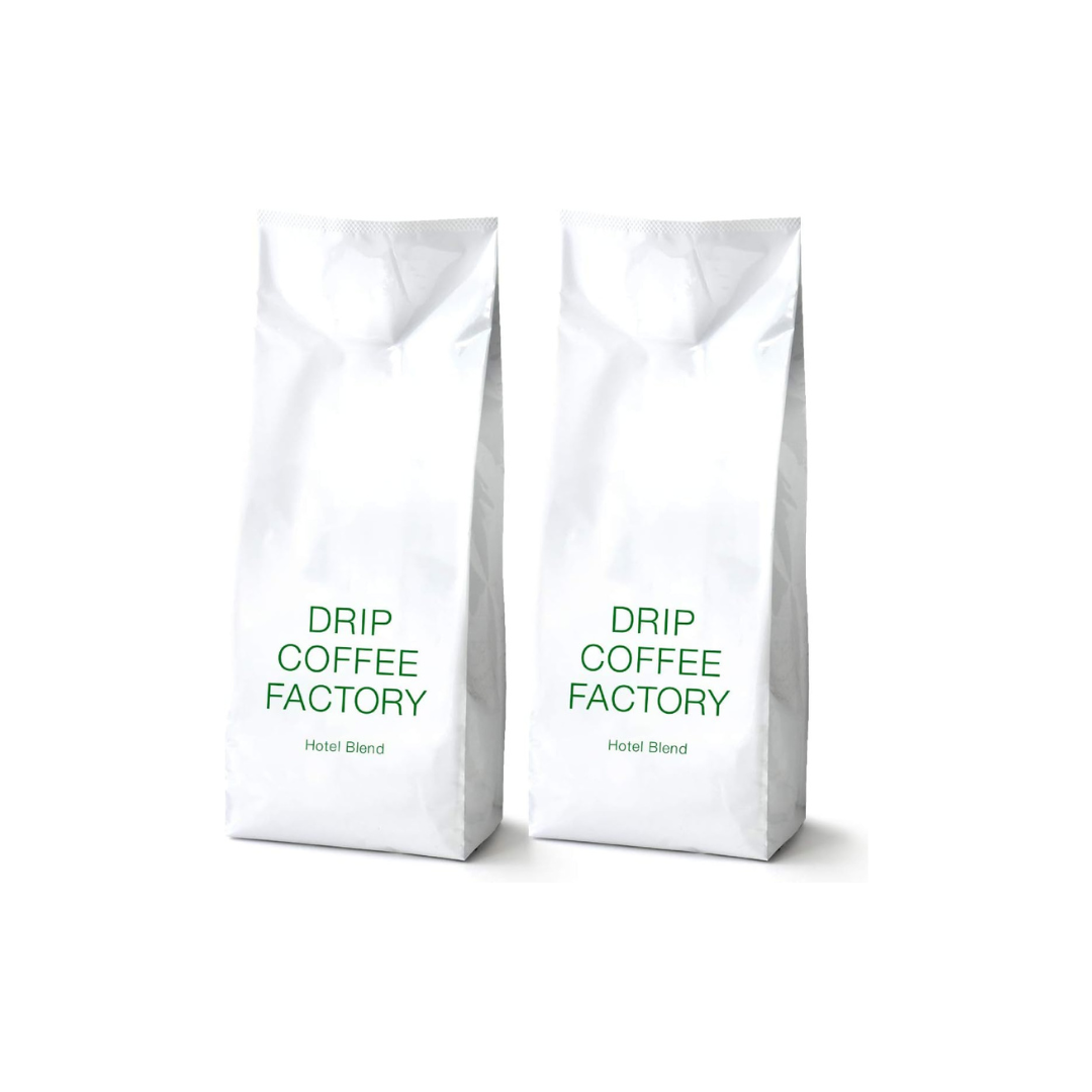 Drip Coffee Factory Hotel Blend Coffee Powder – Medium Grind, 1 kg (500 g × 2 Bags)