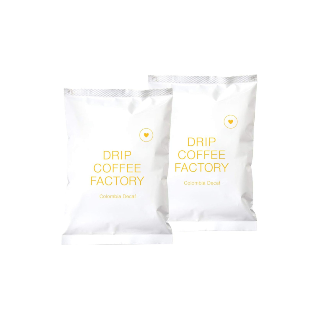 Drip Coffee Factory Colombia Decaf Coffee Powder – Medium Grind, 400 g (200 g × 2 Bags)