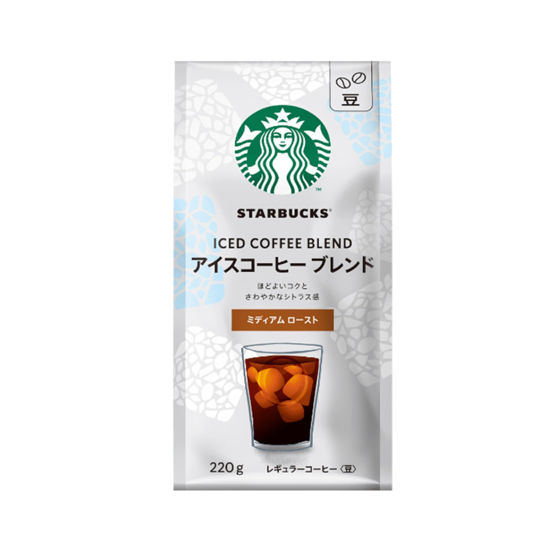 Starbucks Regular Coffee Iced Coffee Blend 220g | Whole Beans | Made in Japan