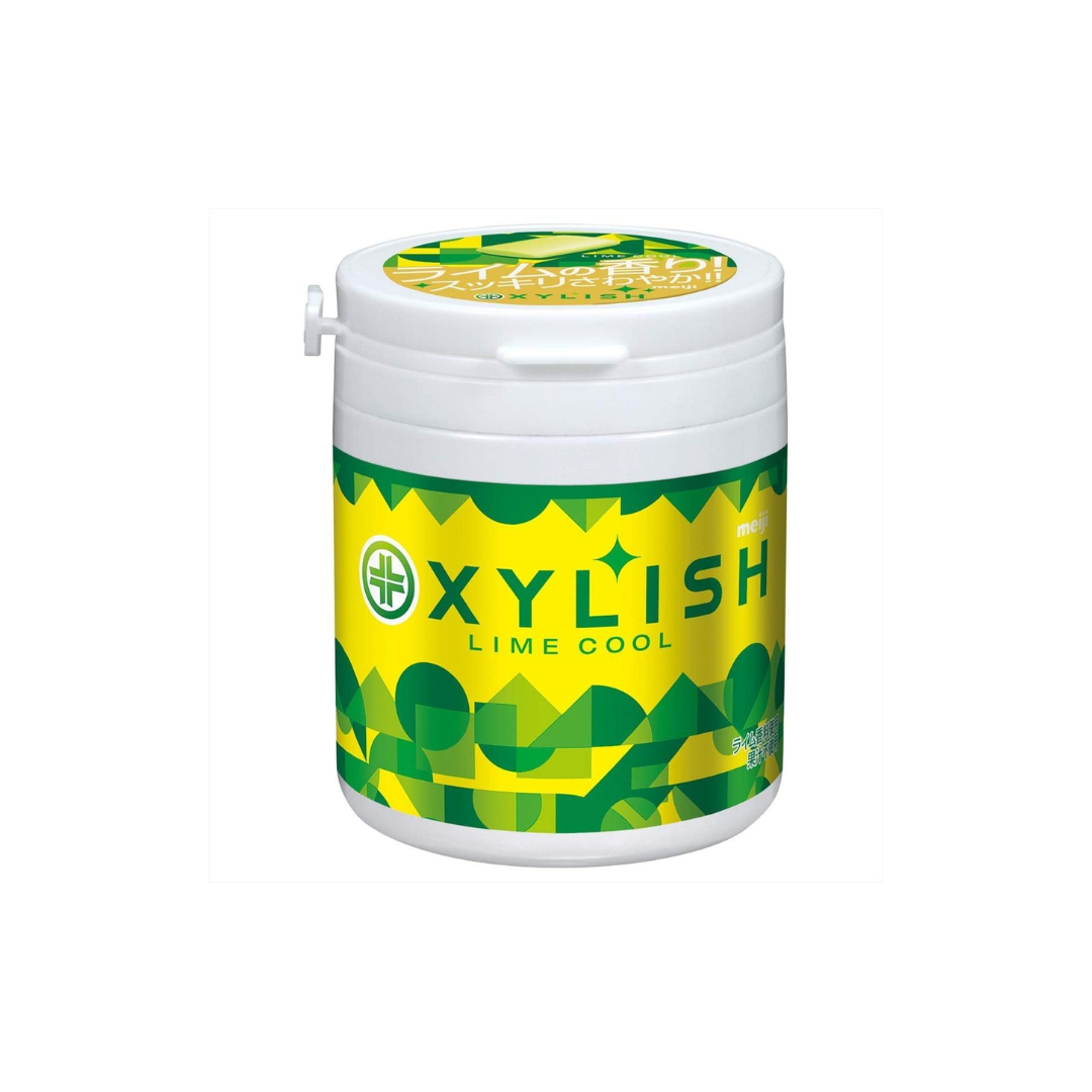Meiji Xylish Gum Lime Cool Bottle, 3.3 oz (94 g) (Made in Japan)