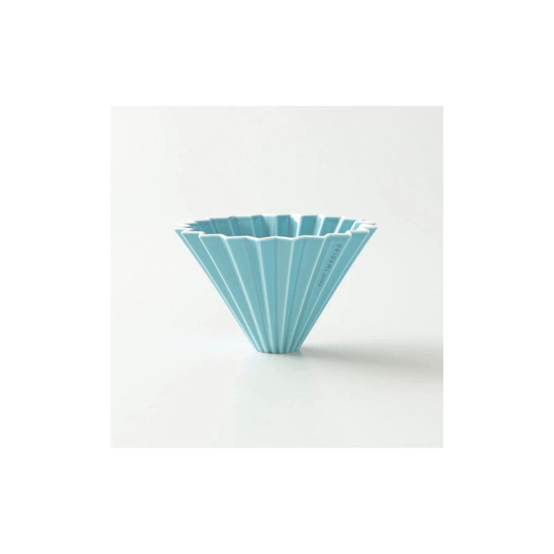 ORIGAMI Dripper Medium Turquoise Pour Over Coffee Dripper for 2–4 Cups