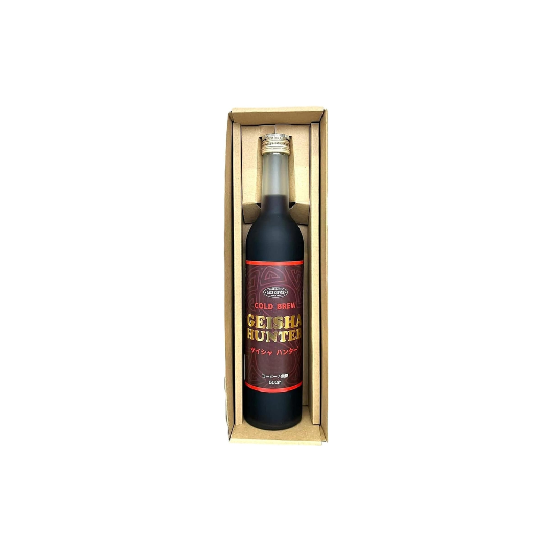 Saza Coffee Gaisha Hunter Cold Brew Set – Low Temperature Extracted Japanese Iced Coffee | Smooth & Rich Ready-to-Drink Coffee | 500ml Bottle Specialty Coffee Collection