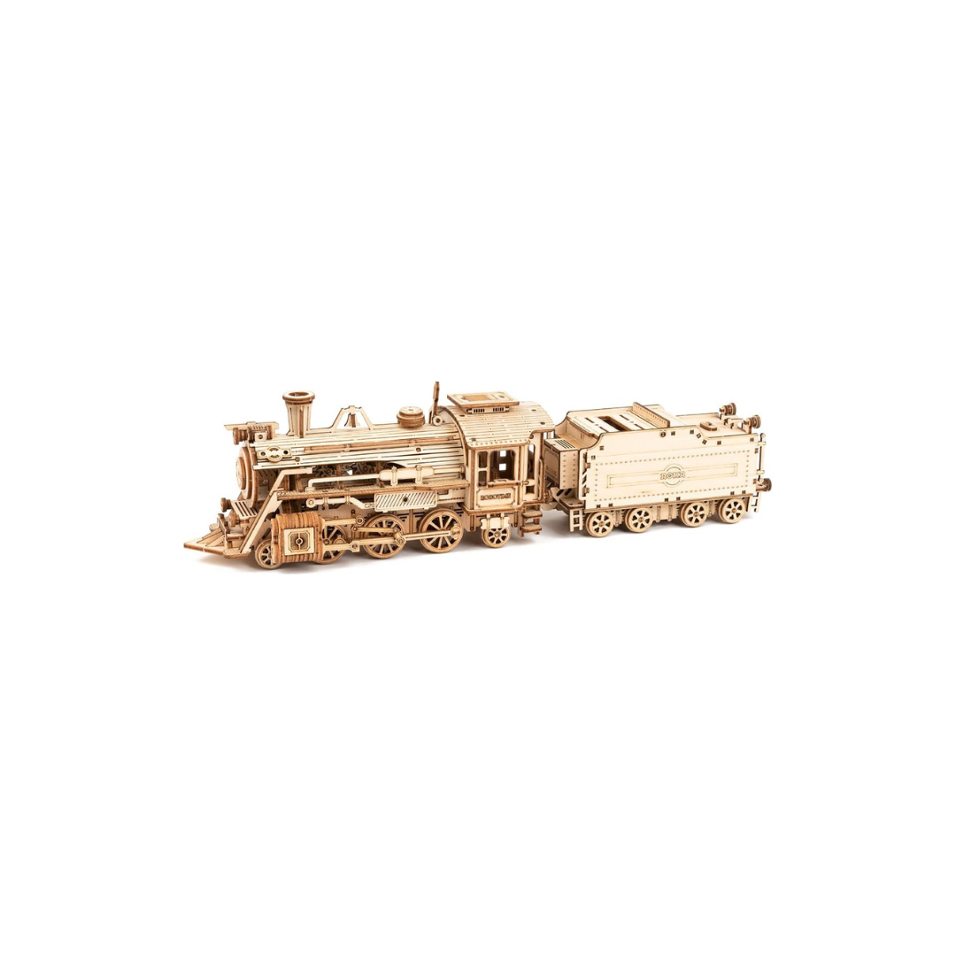 ROBOTIME SL Train 3D Wooden Puzzle – Mechanical DIY Model Kit, Educational Toy for Kids & Adults