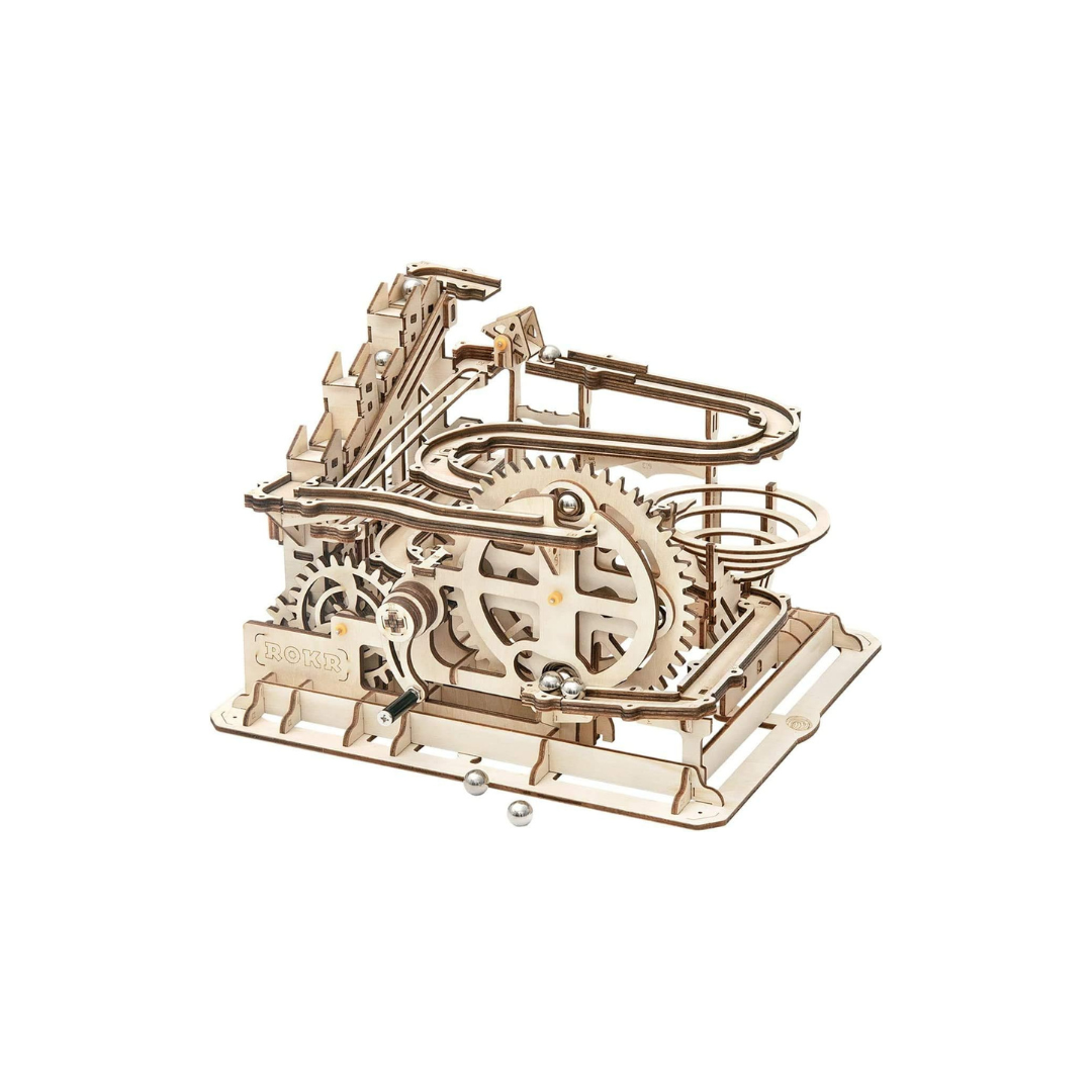ROBOTIME Watermill Coaster 3D Wooden Puzzle – Gear-Driven DIY Craft Kit, Educational Toy for Adults & Kids