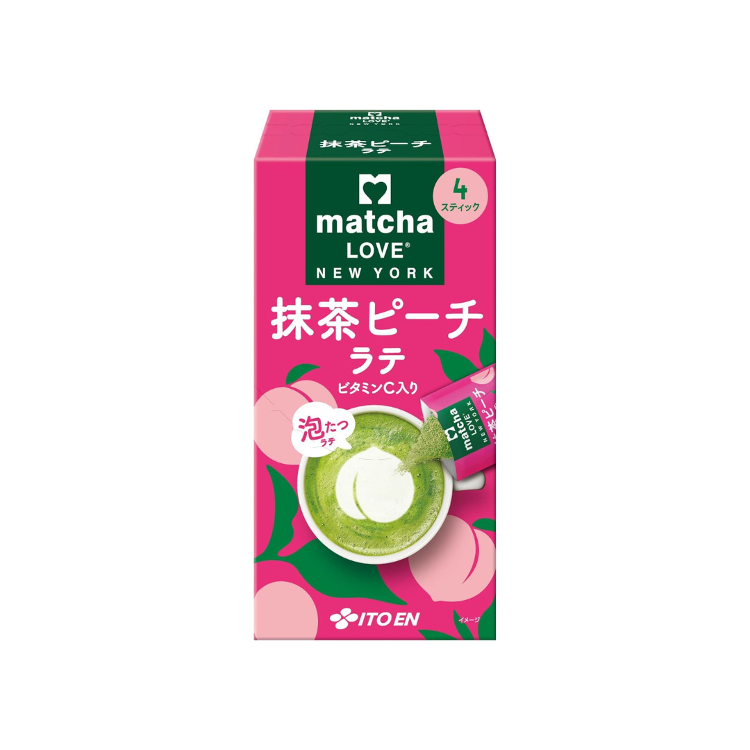 Itoen Matcha Peach Latte Sticks 18g x 4 Sticks | Made in Japan