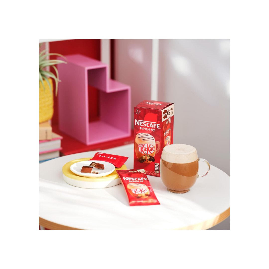 Nescafe KitKat Latte 4 Sticks Inside | Made in Japan