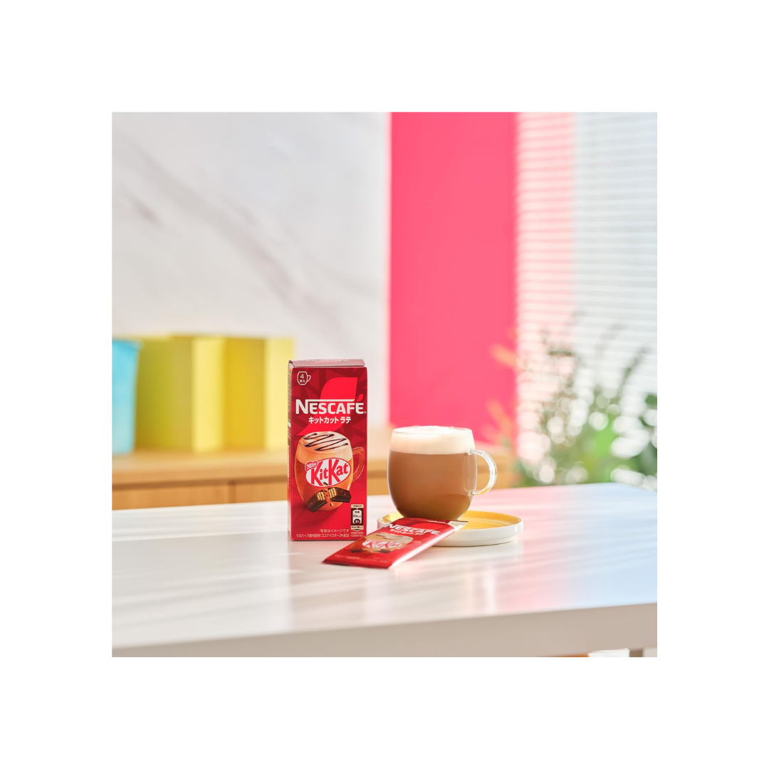 Nescafe KitKat Latte 4 Sticks Inside | Made in Japan