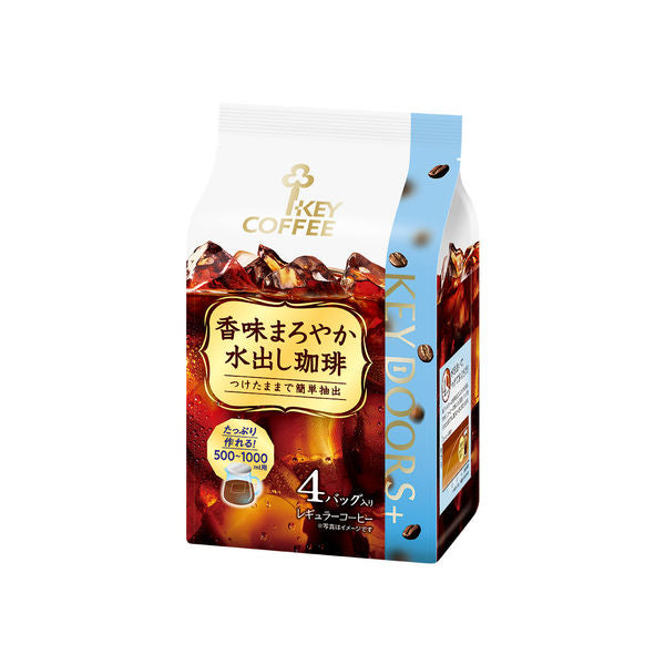 Key Coffee Mellow Flavored Cold Brew Coffee 4 Drip Bag