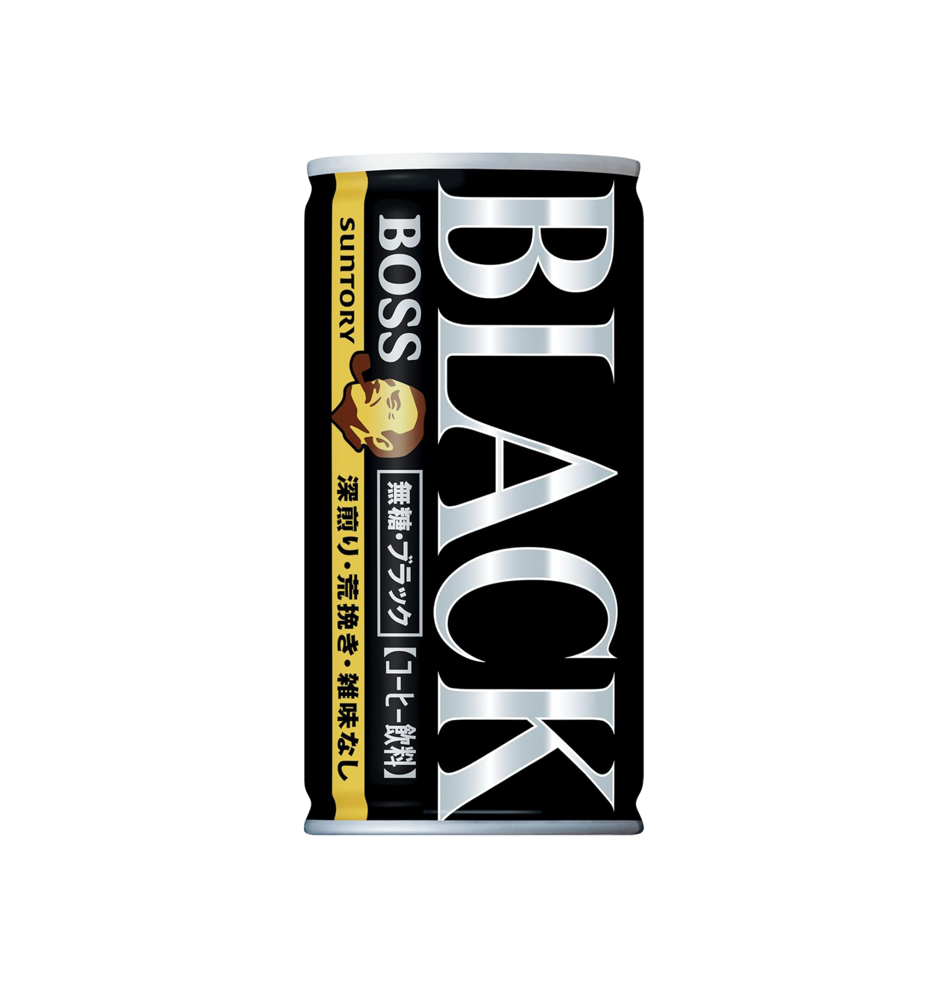 Suntory BOSS Black Unsweetened Coffee 185g can