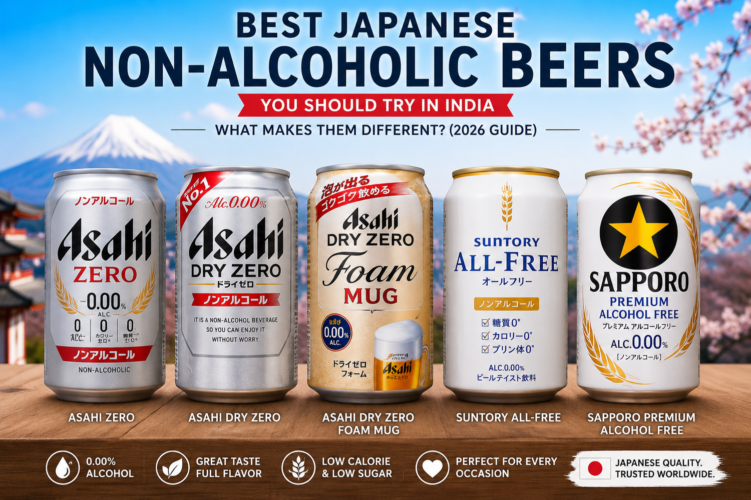 Best Japanese Non-Alcoholic Beers in India: What Makes Them Different? (2026 Guide)