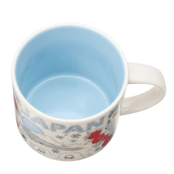 Starbucks Japan “Been There Series” Mug 414ml (14.5oz) – Limited Edition White Ceramic Coffee Cup