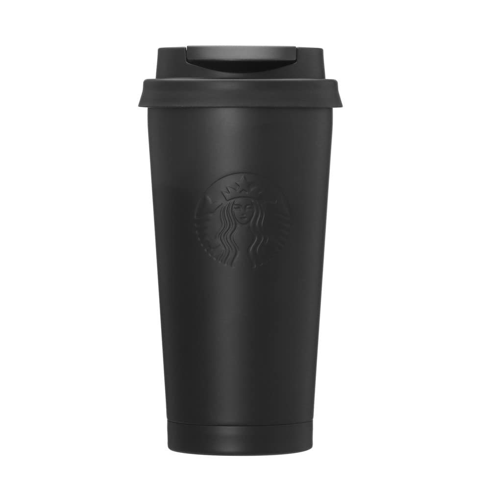 Starbucks Stainless Steel TOGO Logo Tumbler 473ml (16.6oz) – Matte Black | Insulated Travel Coffee Cup
