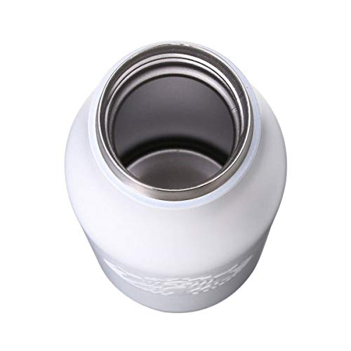 Starbucks Stainless Steel Logo Bottle 473ml (16.6oz) – Matte Black &amp; White | Embossed Siren Logo Vacuum Insulated Tumbler