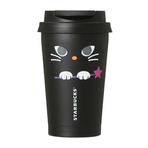 Starbucks Stainless Steel To-Go Tumbler Witch Cat 355ml (12.8oz) – Halloween 2024 Limited Edition | Insulated Coffee Cup
