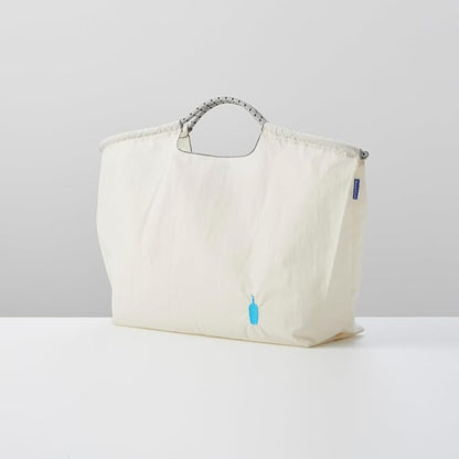Blue Bottle Coffee Embroidered Eco Bag (White) – Minimalist Reusable Tote