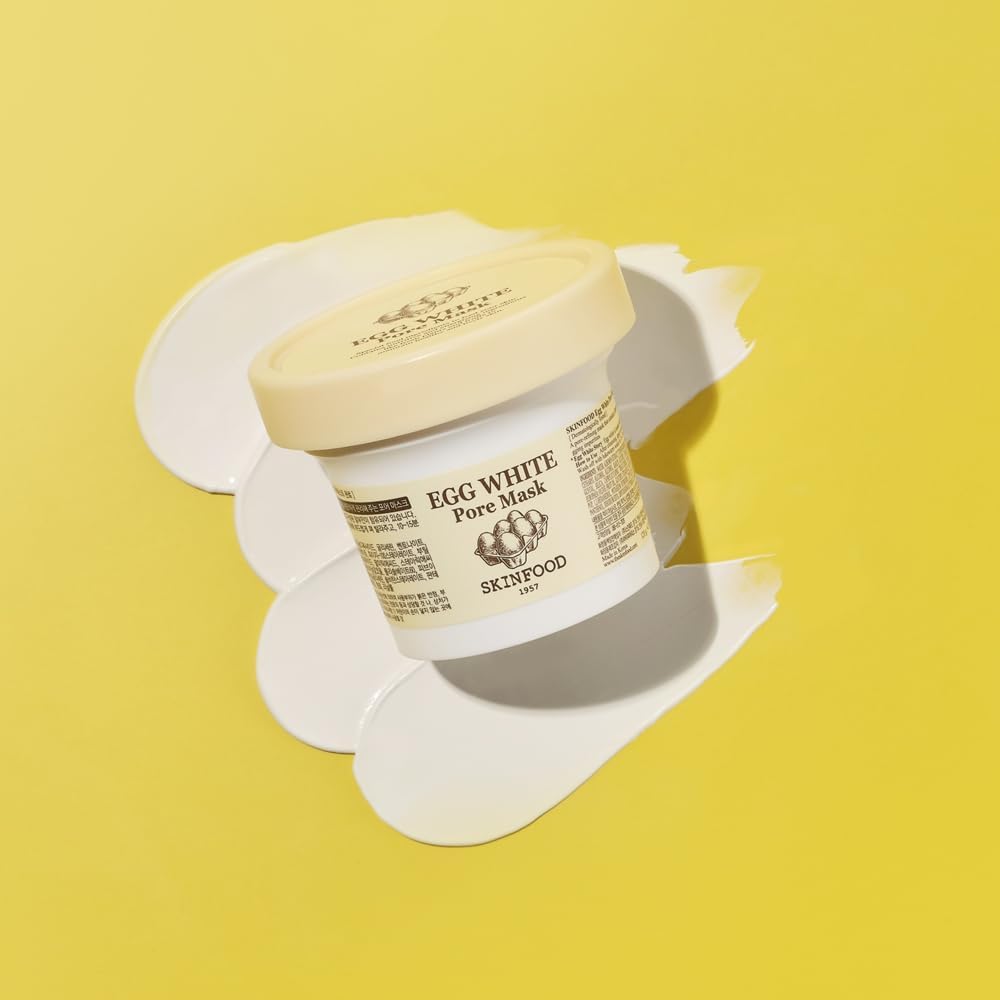 SKINFOOD Egg White Pore Mask – Deep Cleansing &amp; Pore Care Korean Face Mask