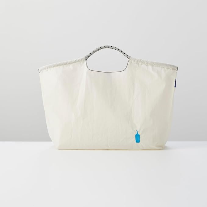 Blue Bottle Coffee Embroidered Eco Bag (White) – Minimalist Reusable Tote