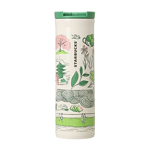 Starbucks Japan Kyoto “Been There Series” Stainless Steel Tumbler – Kyoto Limited Edition Bottle with Kimono, Maiko &amp; Kamogawa Design