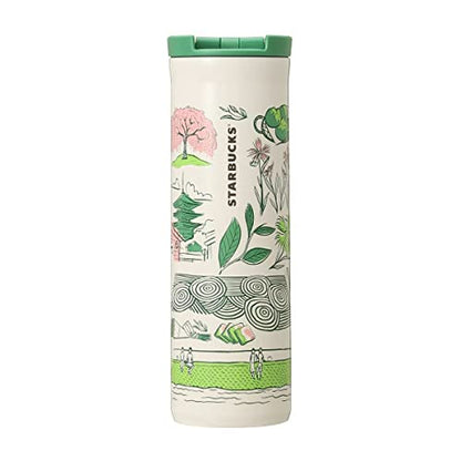 Starbucks Japan Kyoto “Been There Series” Stainless Steel Tumbler – Kyoto Limited Edition Bottle with Kimono, Maiko &amp; Kamogawa Design