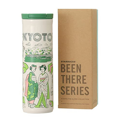 Starbucks Japan Kyoto “Been There Series” Stainless Steel Tumbler – Kyoto Limited Edition Bottle with Kimono, Maiko &amp; Kamogawa Design