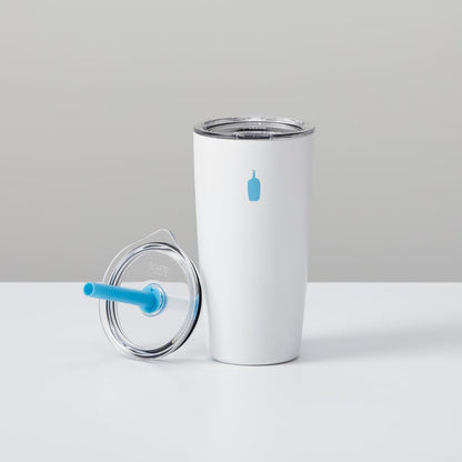 Blue Bottle Coffee Commuter Cup with Straw – 16 oz Travel Tumbler