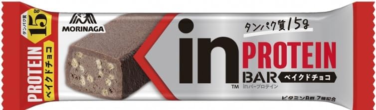 Morinaga in Bar Protein Assortment – 6 Types × 2 Each (Total 12 Bars) | Crunchy, Bitter, Waffle Vanilla, Yogurt &amp; Baked Series | High Protein Snack |