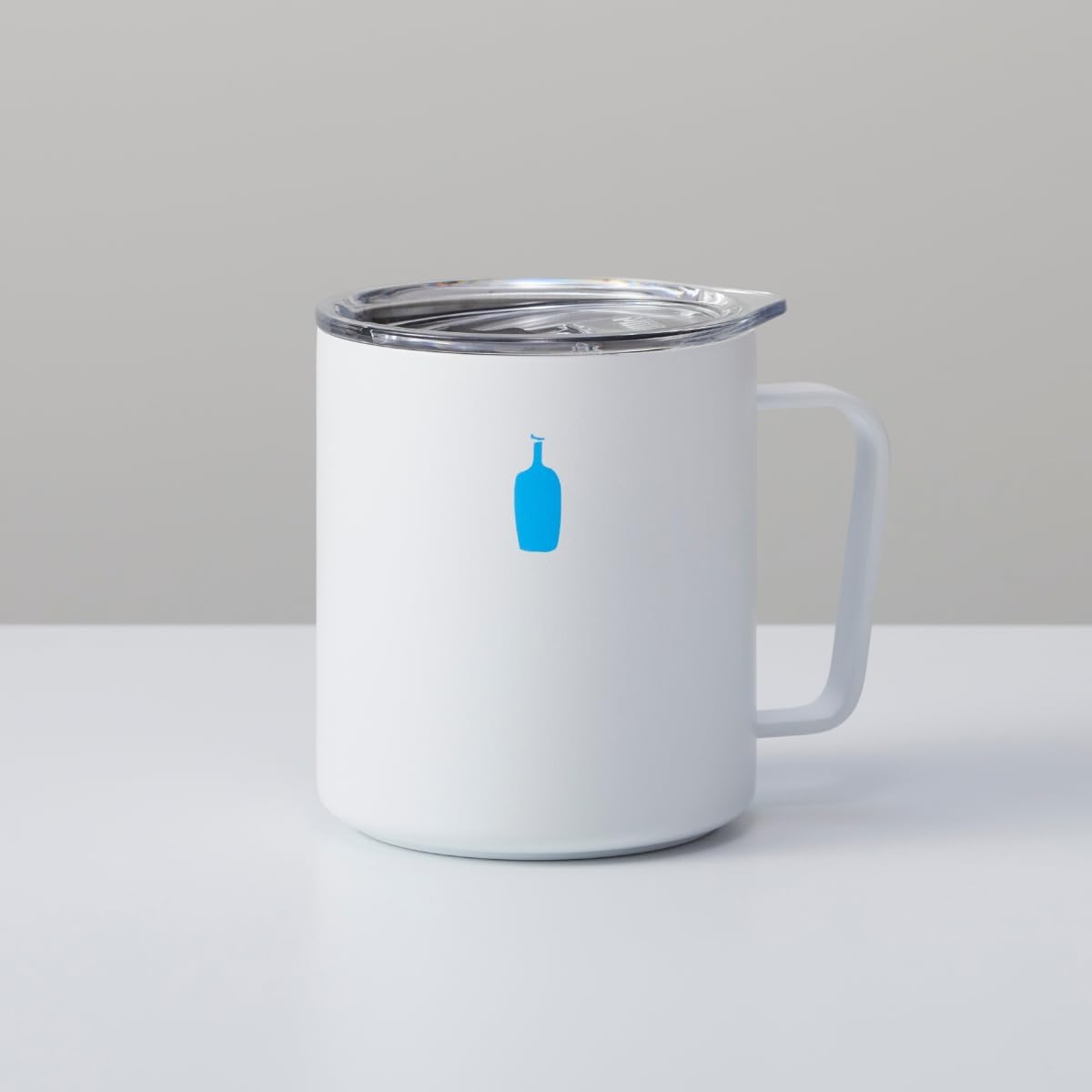 Blue Bottle Coffee White Travel Mug – 12 oz Portable Coffee Cup