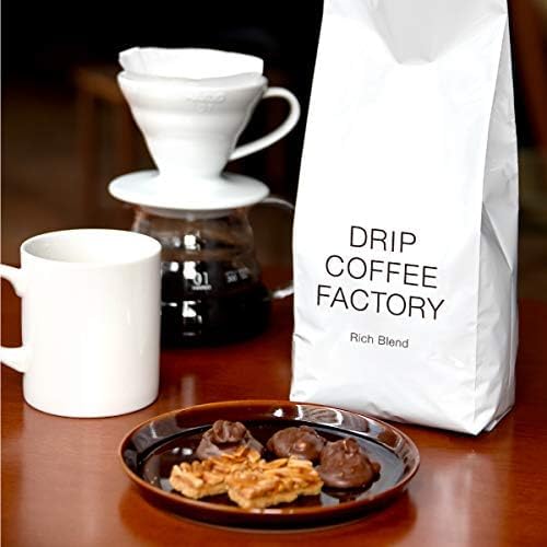 Drip Coffee Factory Rich Blend Coffee – Whole Beans, 400 g (200 g × 2 Bags)